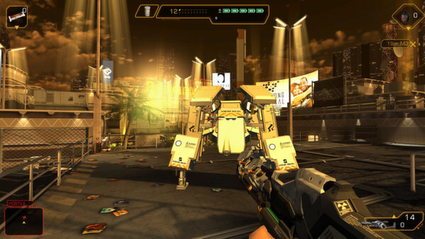 Exemplo de jogo criado com a game engine, o Deus Ex: The Fall