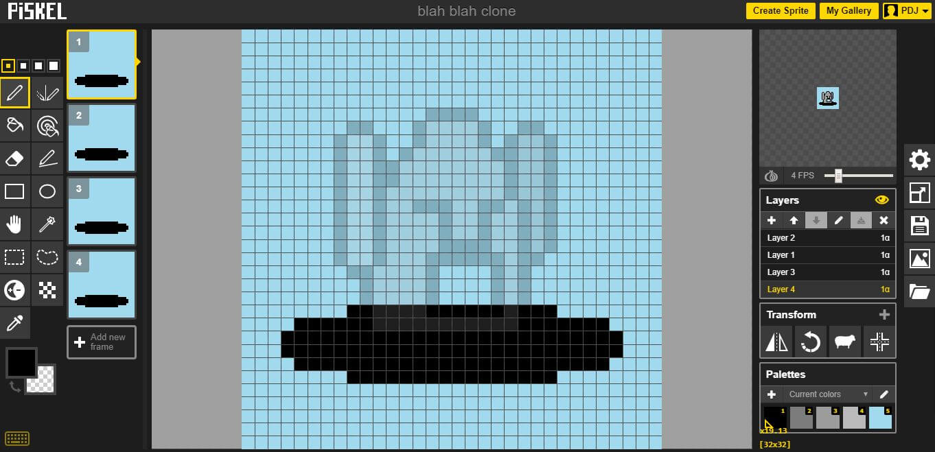 Piskel A Free Online Editor For Animated Sprites Pixel Art Images