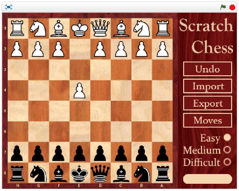 Chess é um jogo criado no Scratch
