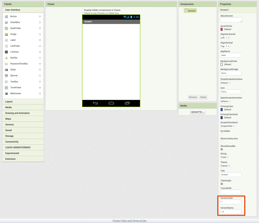 Fazendo o versionamento do seu projeto no programa antes de publicar